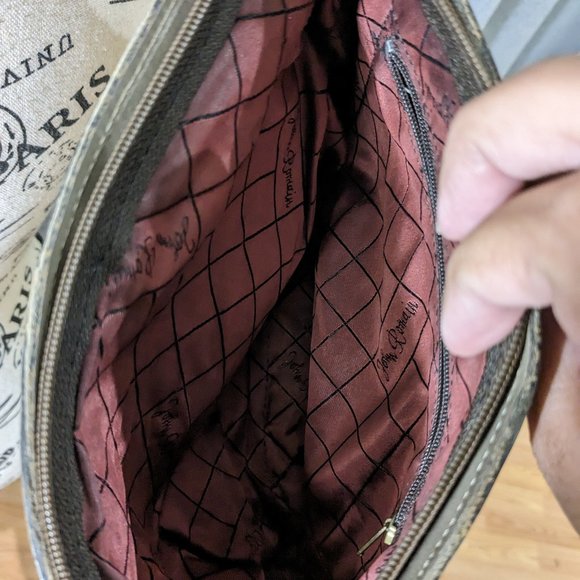 Vintage John Romain Handbag Purse Woven Straw Wicker and Leather 1970's - Picture 4 of 4